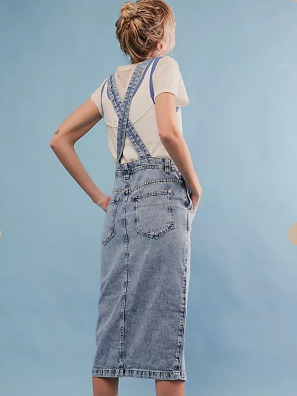 We The Free Bardot Denim Skirtall small - Picture 2 of 16